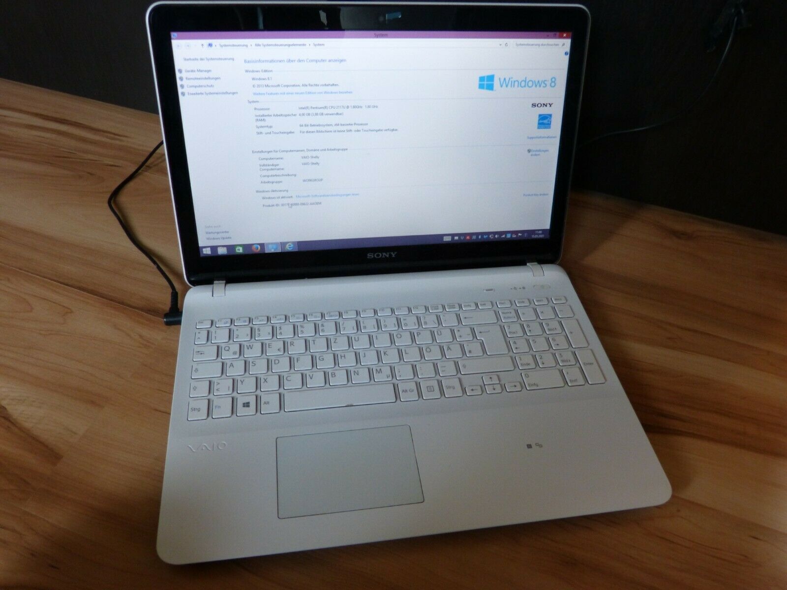 Laptop SONY VAIO SVF152C29M – 4GB – Windows 8 Key – SVF1521D6EW