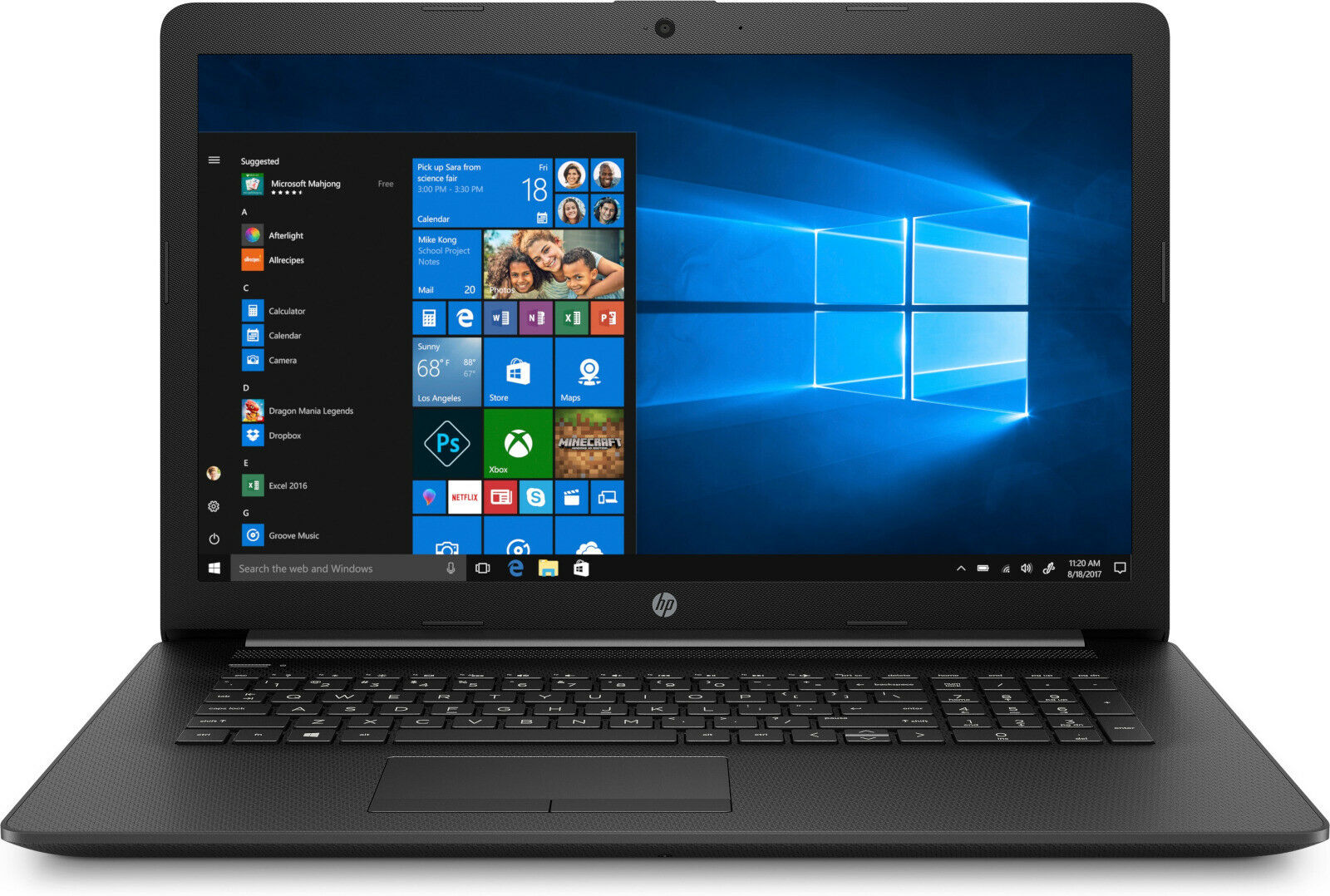 HP 17,3 Zoll Notebook 17-by2215ng 512GB SSD 8GB RAM Pentium Gold schwarz B-Ware
