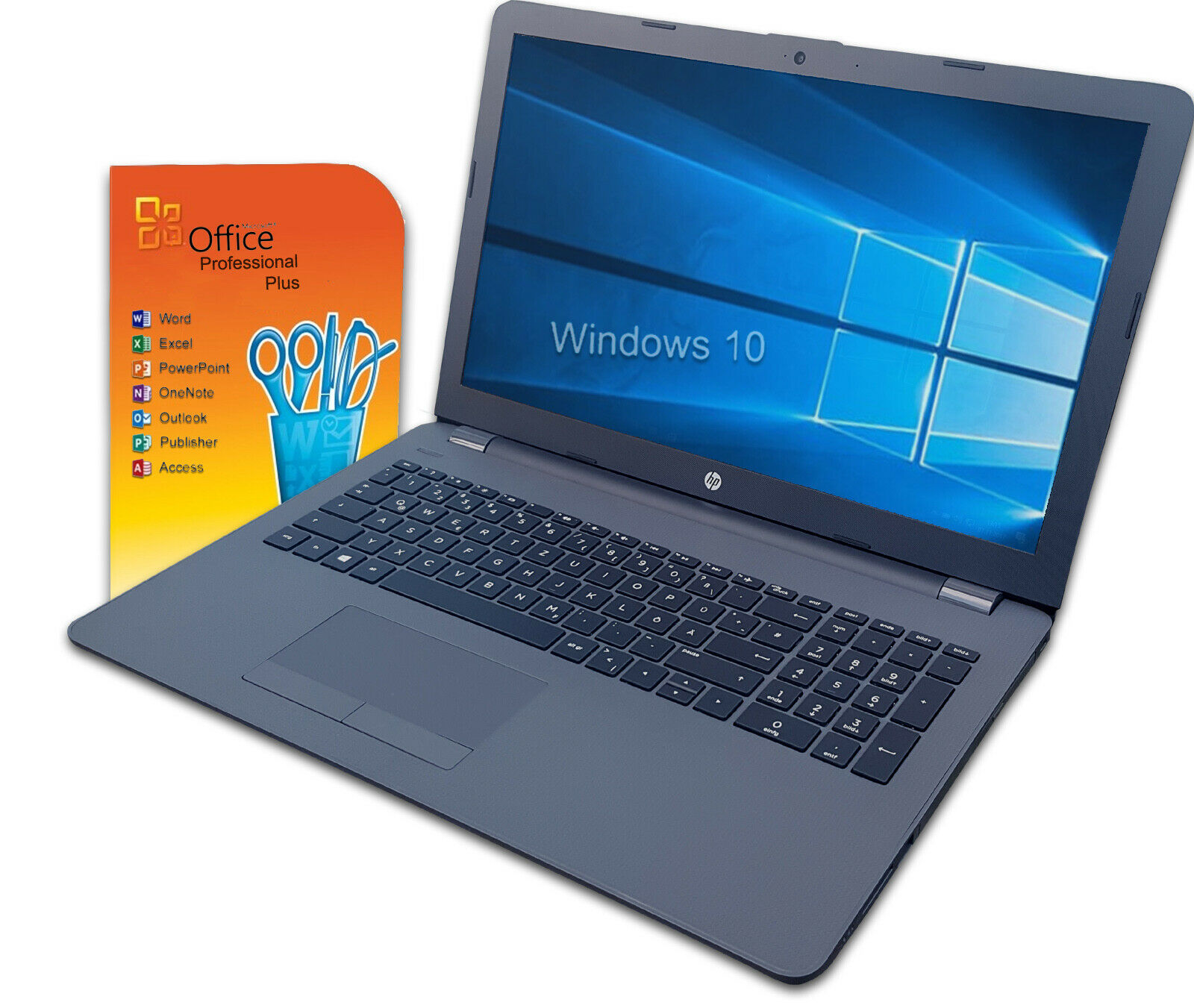HP 15,6″ Notebook Laptop ~ i3 ~ 8GB ~ SSD ~ Win 10 Pro ~ Office 2019 ~ schnell
