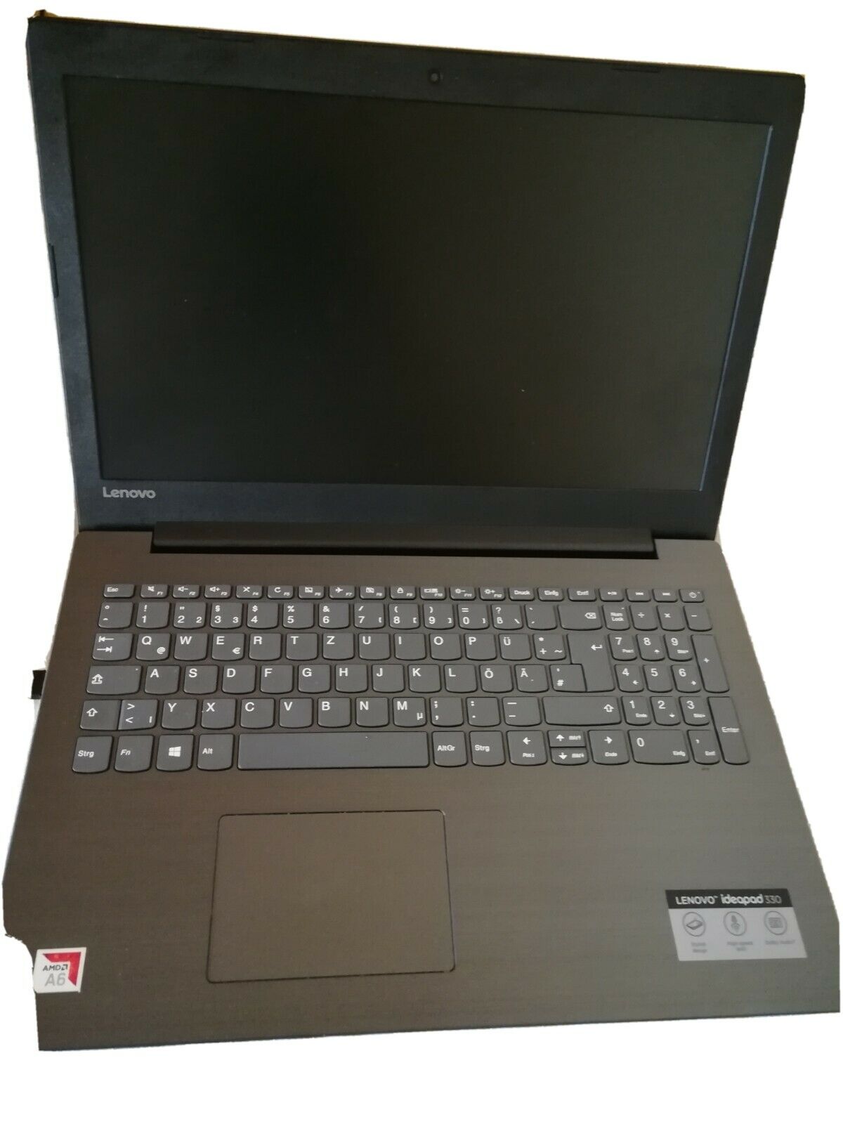 Lenovo IdeaPad 330 15,6HD+ Notebook AMD A6 2×2,6GHz 8GB 256GB SSD Win10+G-Data