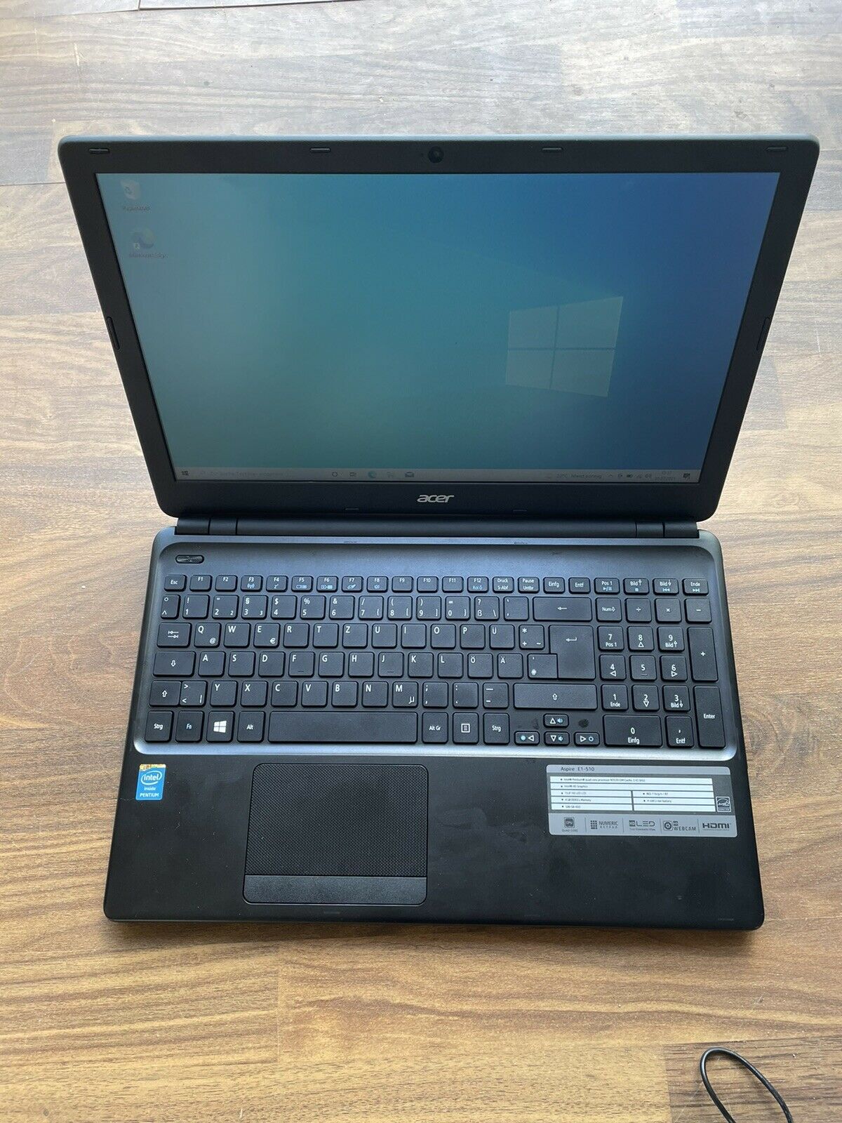 Acer E1-510 Laptop Notebook 500Gb SSHD Intel Quad Core 4GB RAM 15,6 Windows 10
