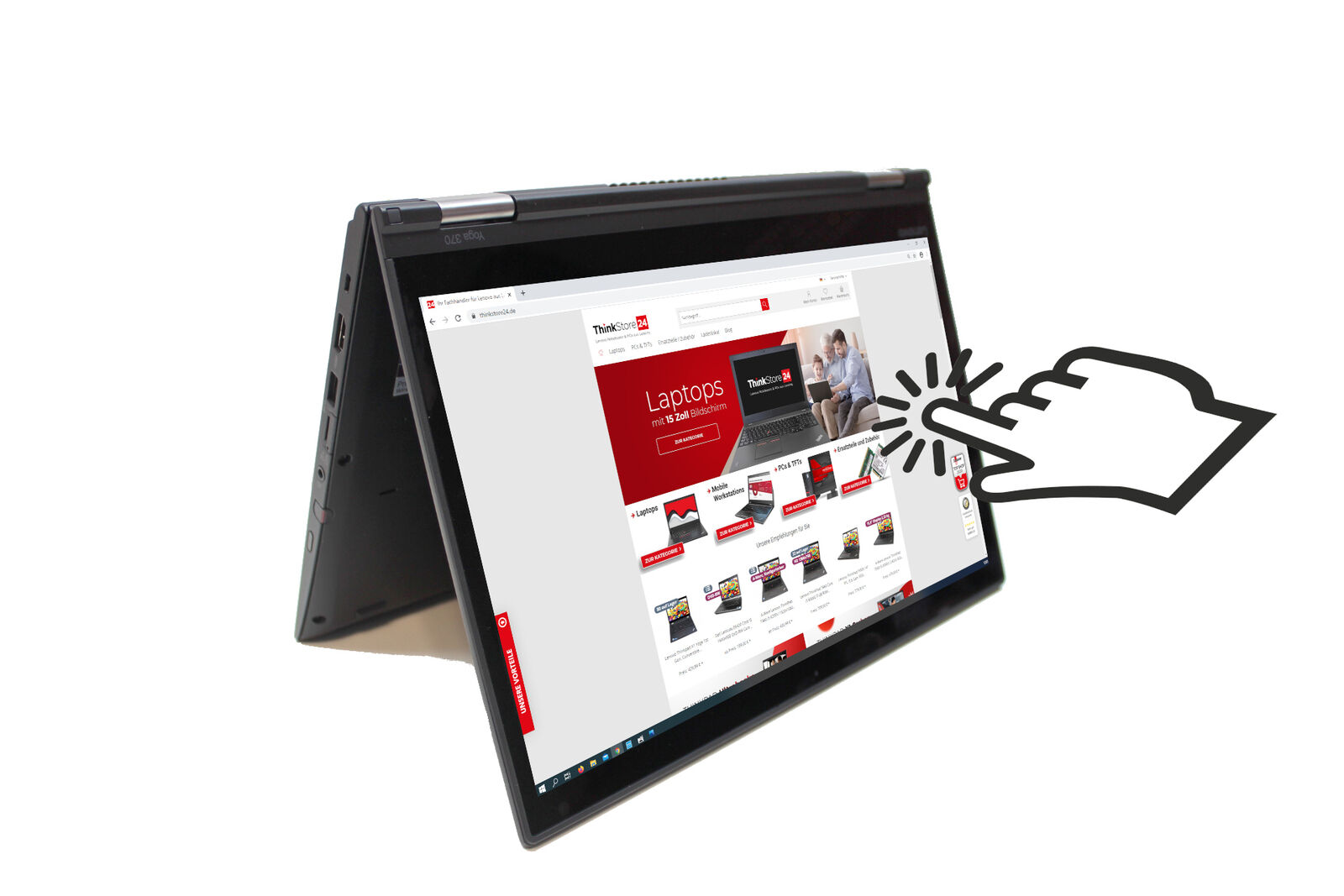 Lenovo Thinkpad Yoga 370 13,3″ i5-7.Gen 8GB 128GB SSD TOUCH FHD IPS  ohne PEN