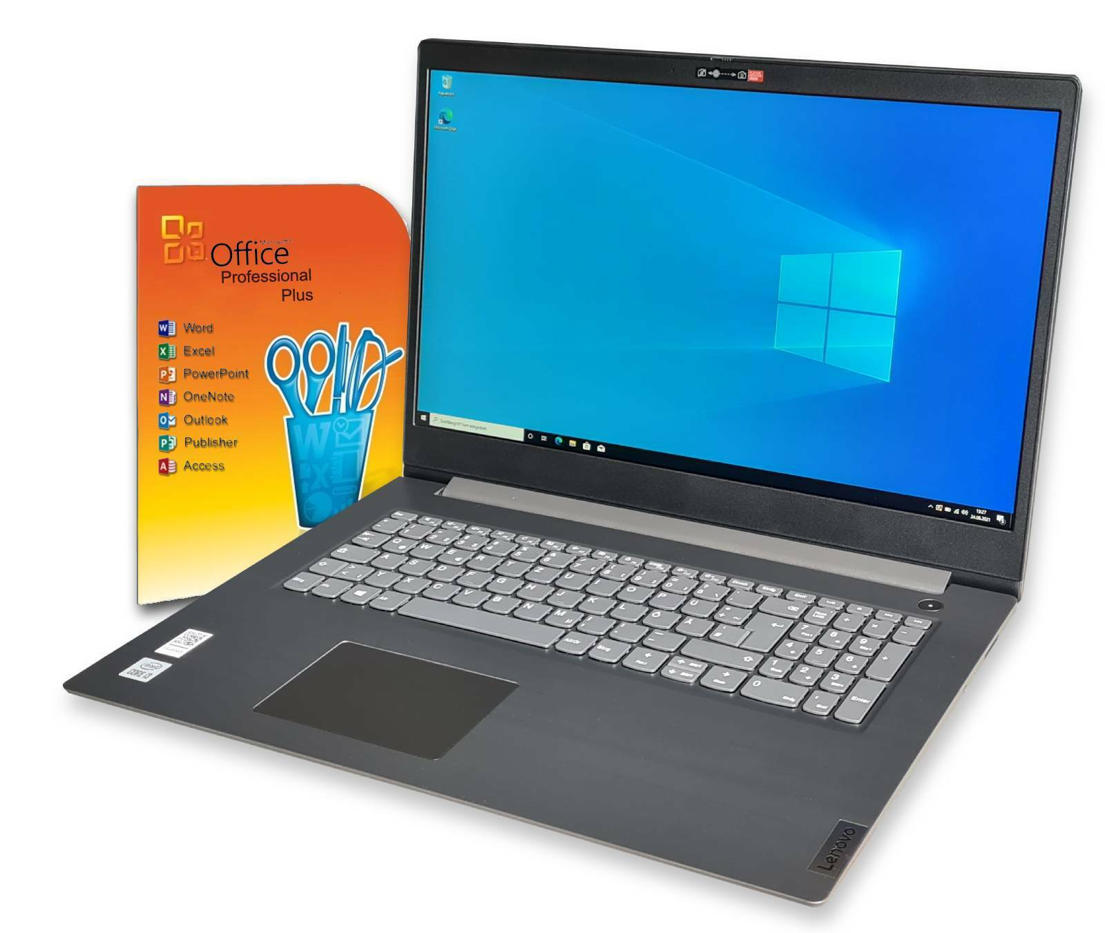 Notebook 17 Zoll Lenovo i3 / 8GB /512SSD IPS /Full HD / Win10 Pro / Office 2019