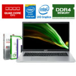 17.3″ ACER Laptop Intel 4x 2.80GHz 8GB DDR4 – 256GB SSD – Windows 10 Notebook