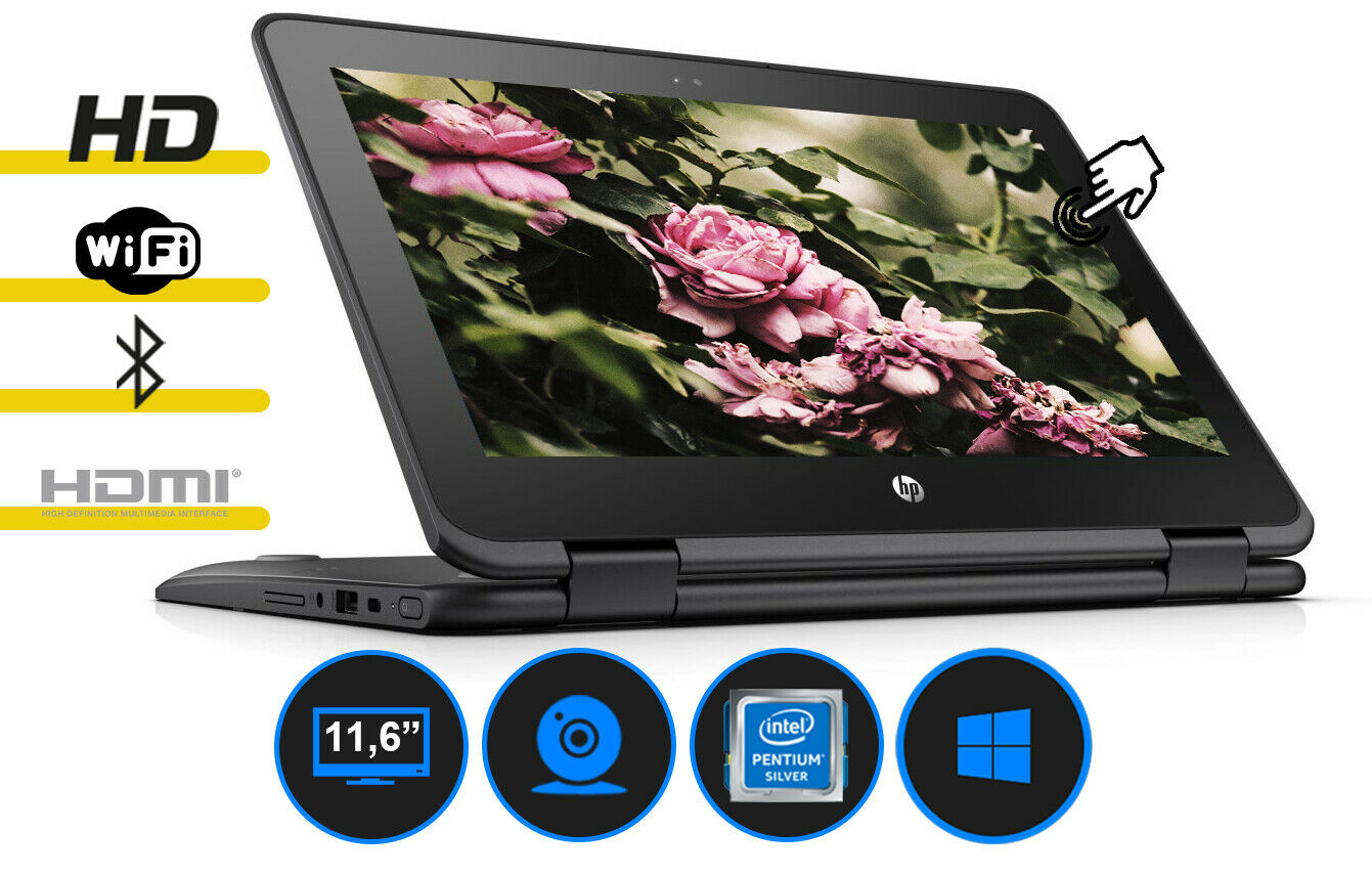 Laptop HP ProBook x360 11 G1  4GB 128GB SSD Win 10 Touchscreen  HDMI  2x WebCam