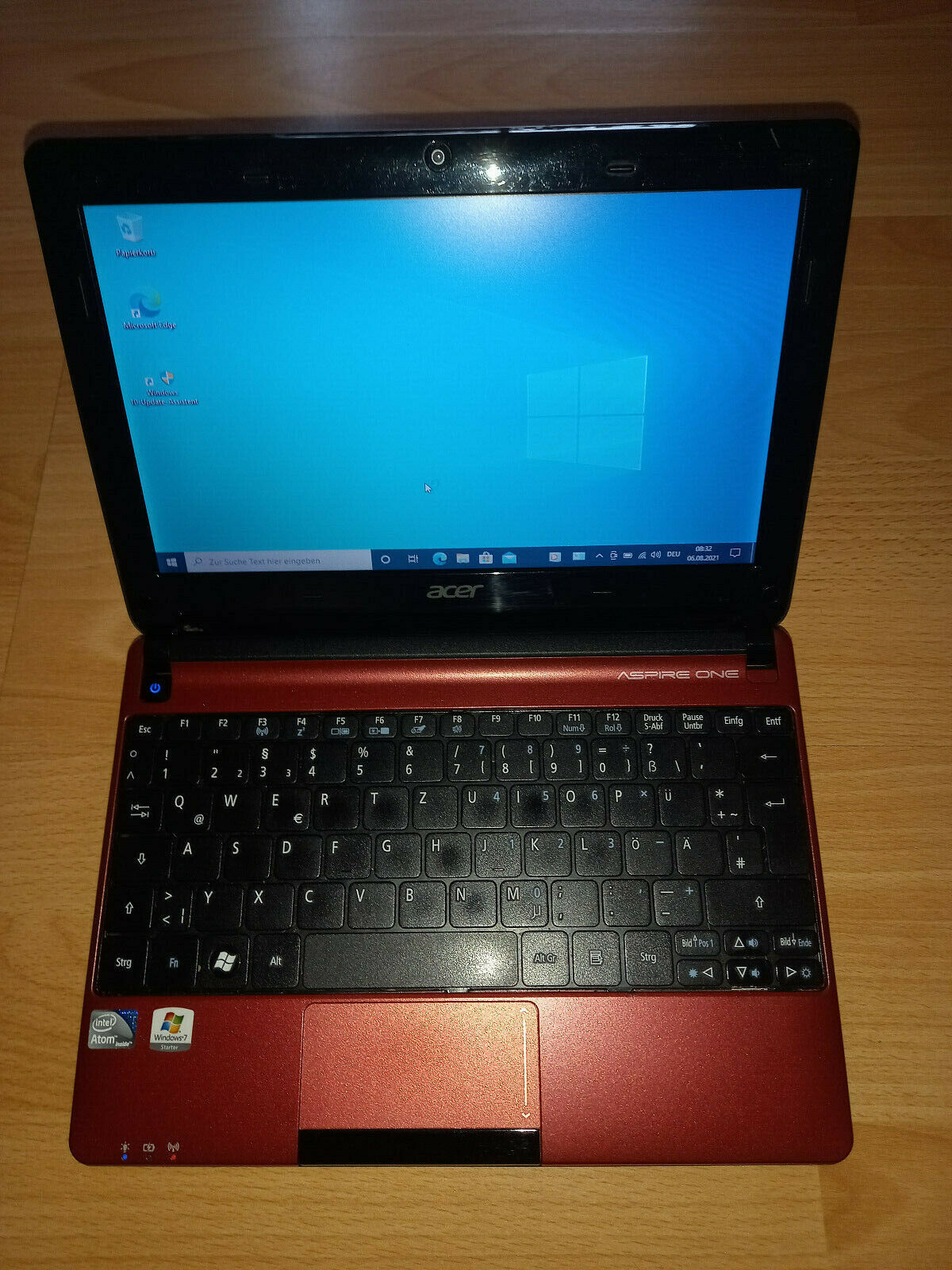 Acer Aspire One 257, 1.66 GHz, 2 GB Ram, 500 GB HDD, Webcam, Wlan, Win 10