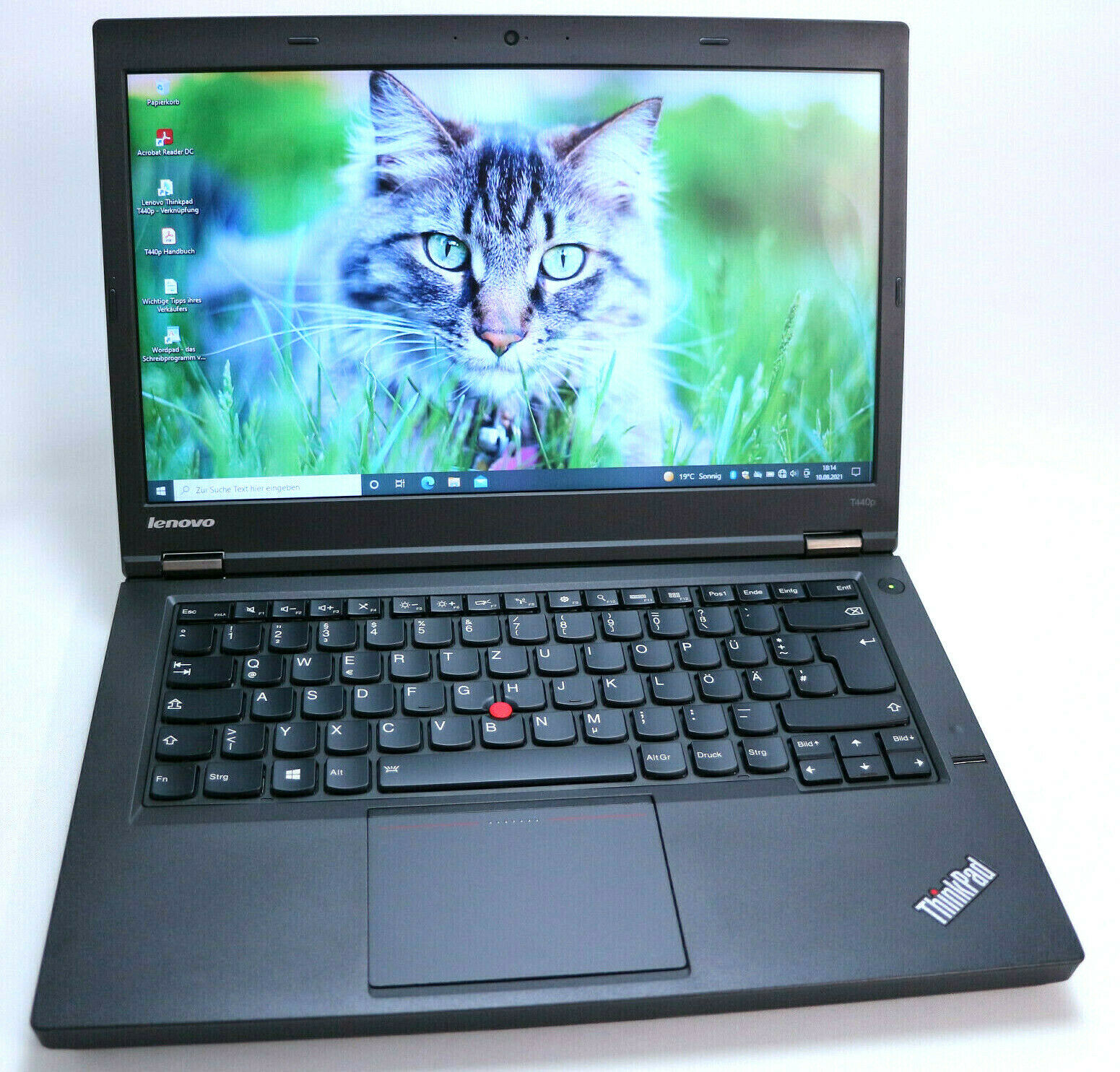 Lenovo Thinkpad T440p 14 Zoll Win 10 Pro Intel Core i5 500 GB FP 8 GB RAM  *TOP*