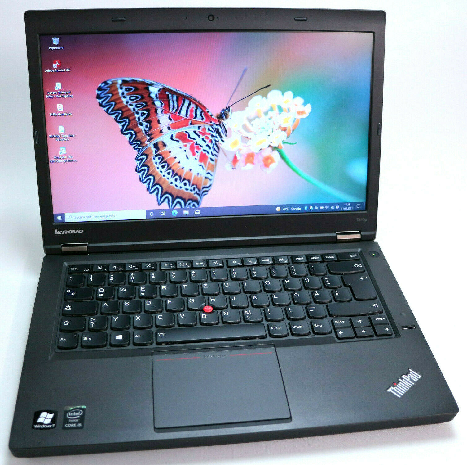 Lenovo Thinkpad T440p 14 Zoll Win 10 Pro Intel Core i5 500 GB FP 8 GB RAM  *TOP*