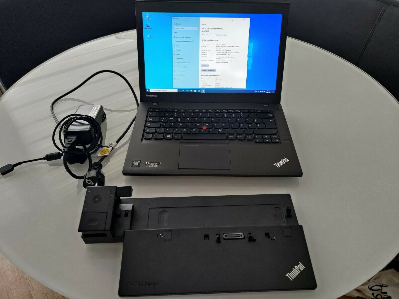 Laptop Lenovo Thinkpad T440, i5, SSD 500GB, 8GB, BT, WLAN + DOCKING