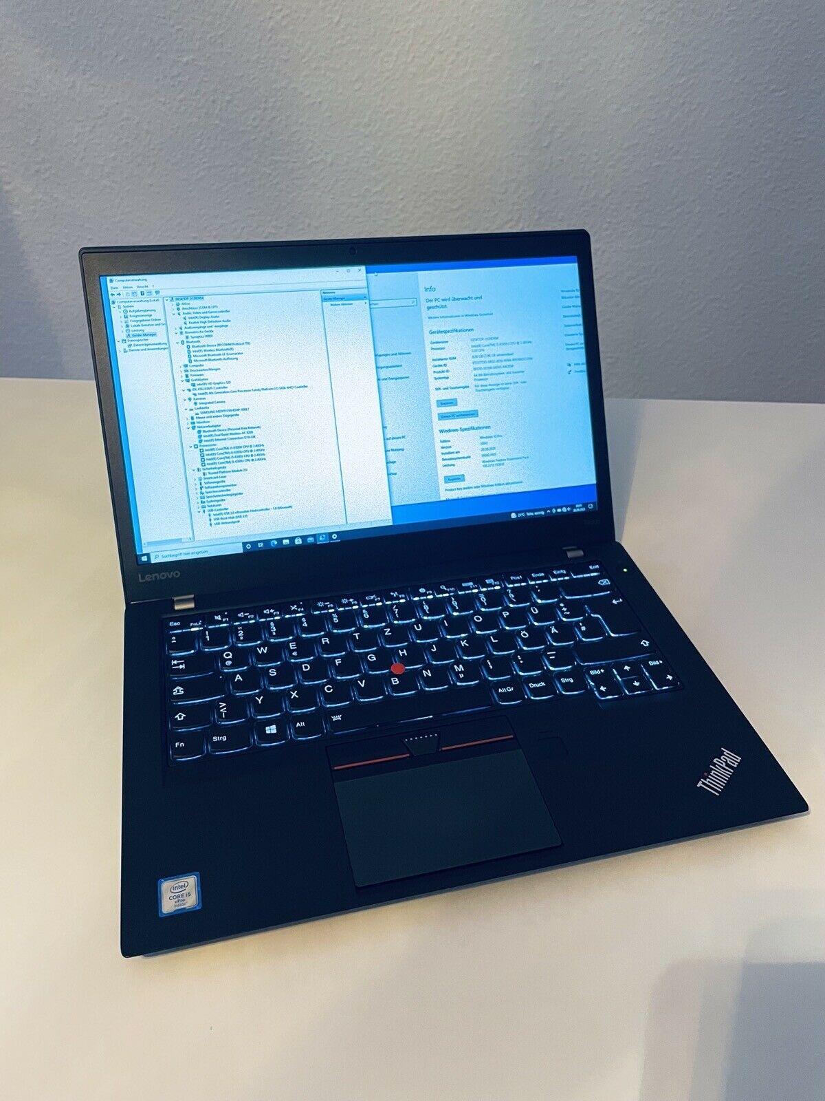 Lenovo ThinkPad T460s Core i5 6300U 2.40GHz, 8GB, 256 GB SSD – 14″