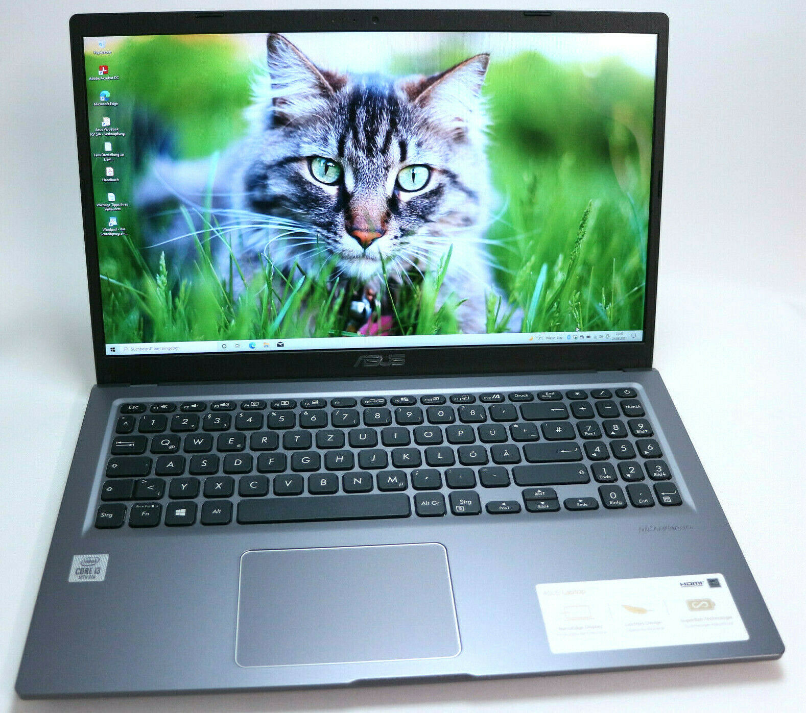 Asus VivoBook F515JA 15.6″ FHD Intel Core i3 512 GB NVMe SSD 8 GB RAM Win 10 NEU
