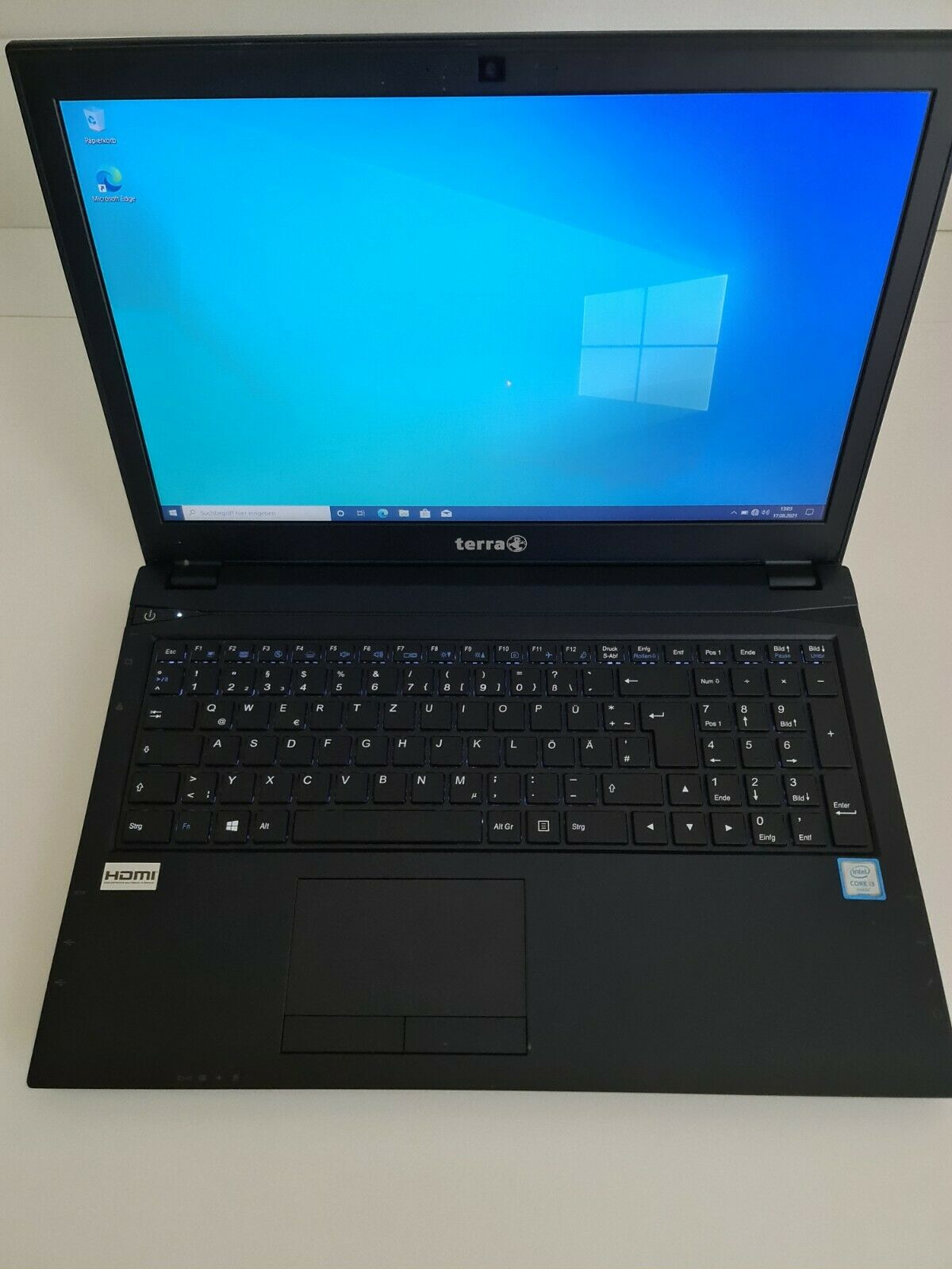 Laptop Terra Mobile 1515/15.6″FHD/i3 7100U/2.4GHz/8GB RAM/1tbGB hdd/Windows 10