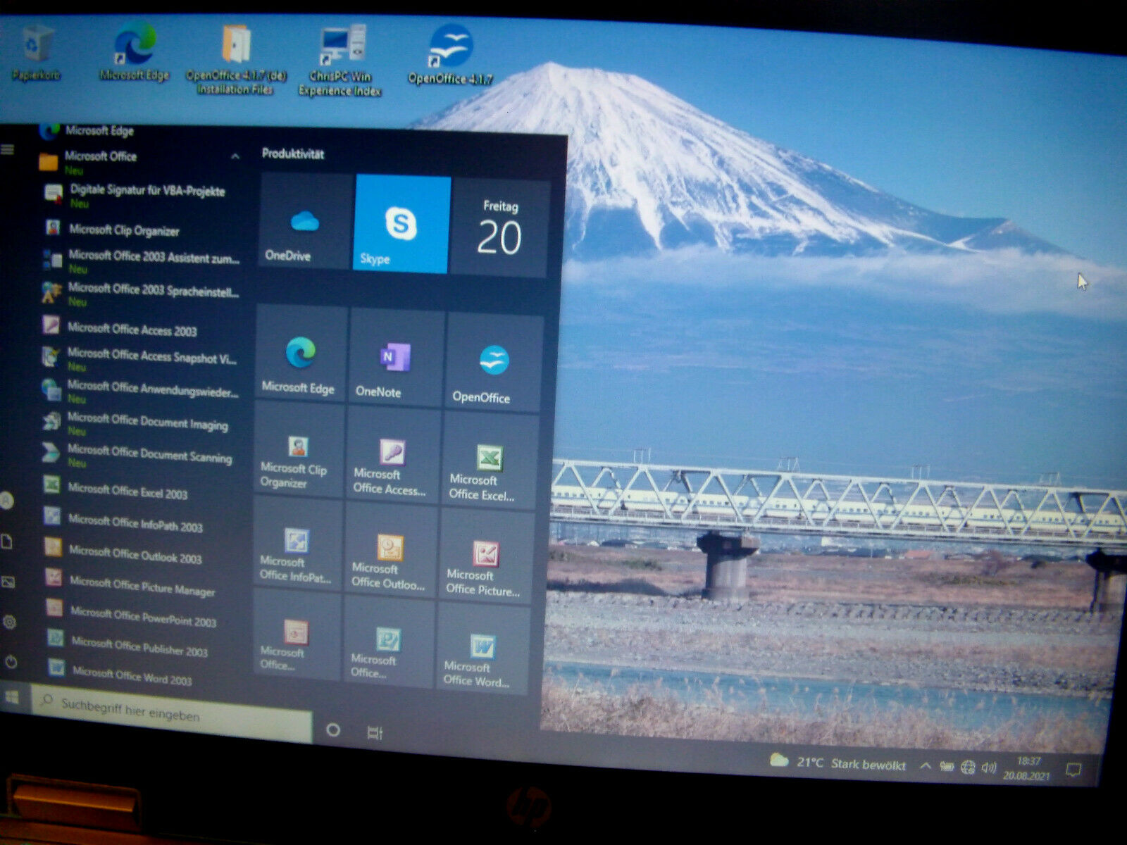 2)  HP ” 2540p ” ( i7 ) mit Win 10 + Office + 120 GB-SSD + 6 GB