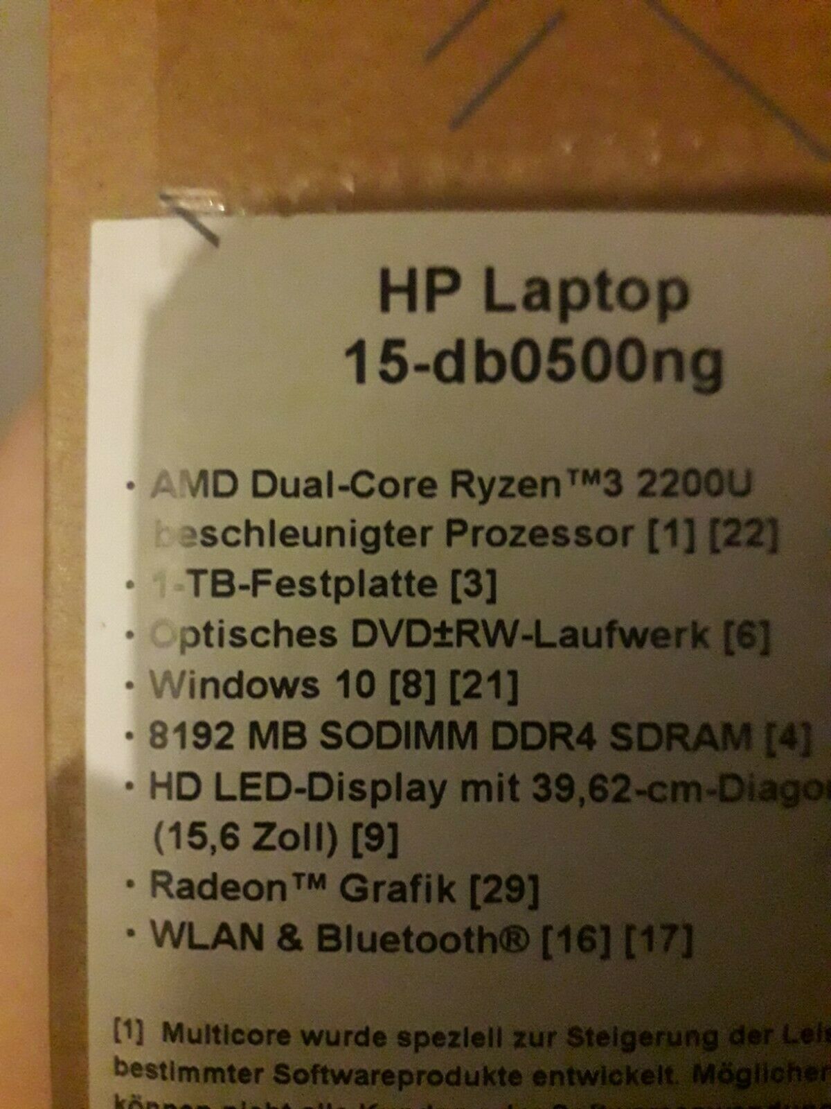Laptop hp windows 10 15.6 zoll