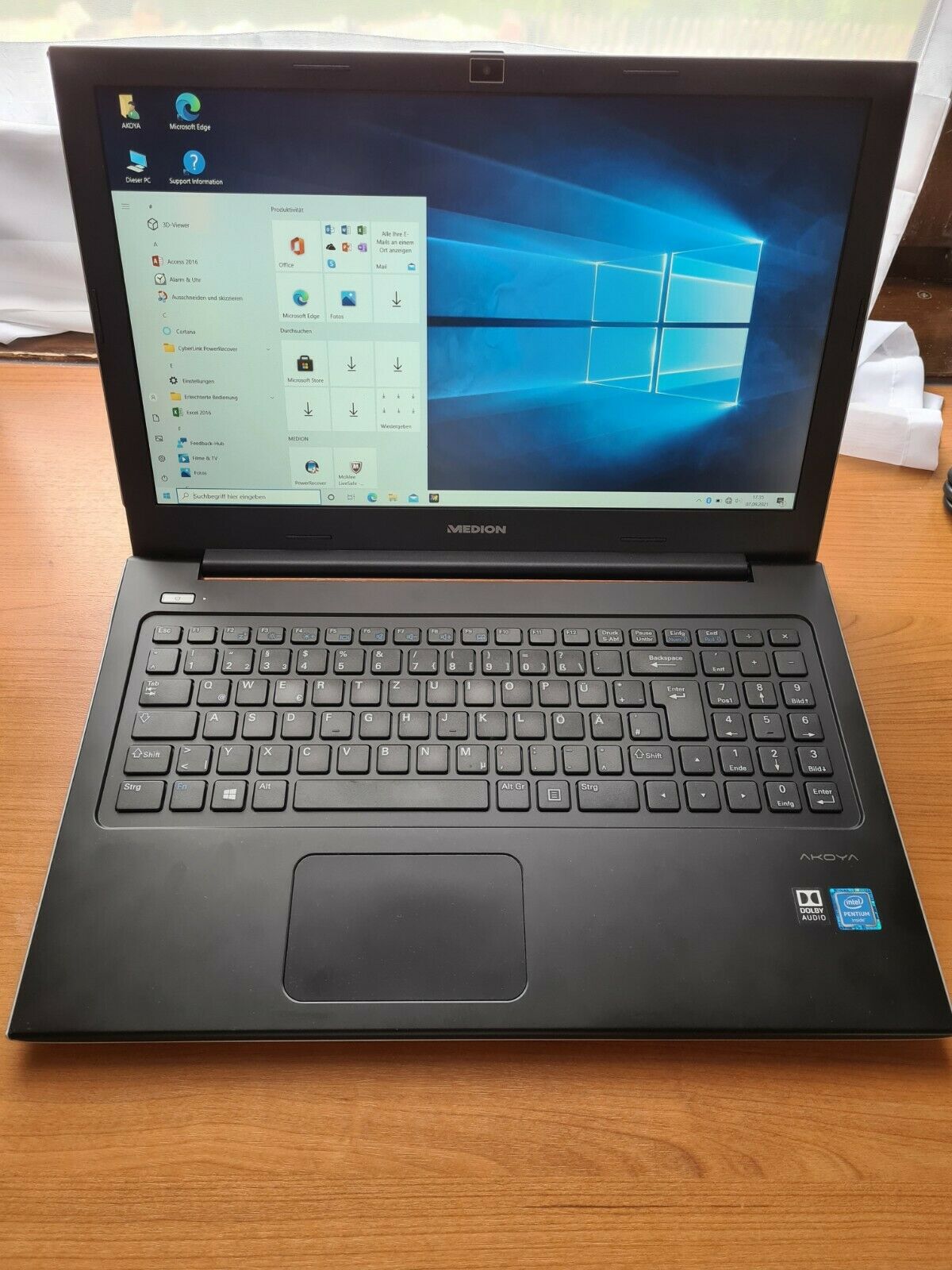 Laptop Medion Akoya S6219  Intel Quad core 4GB RAM 500+128GB HDD FULL HD WEBCAM