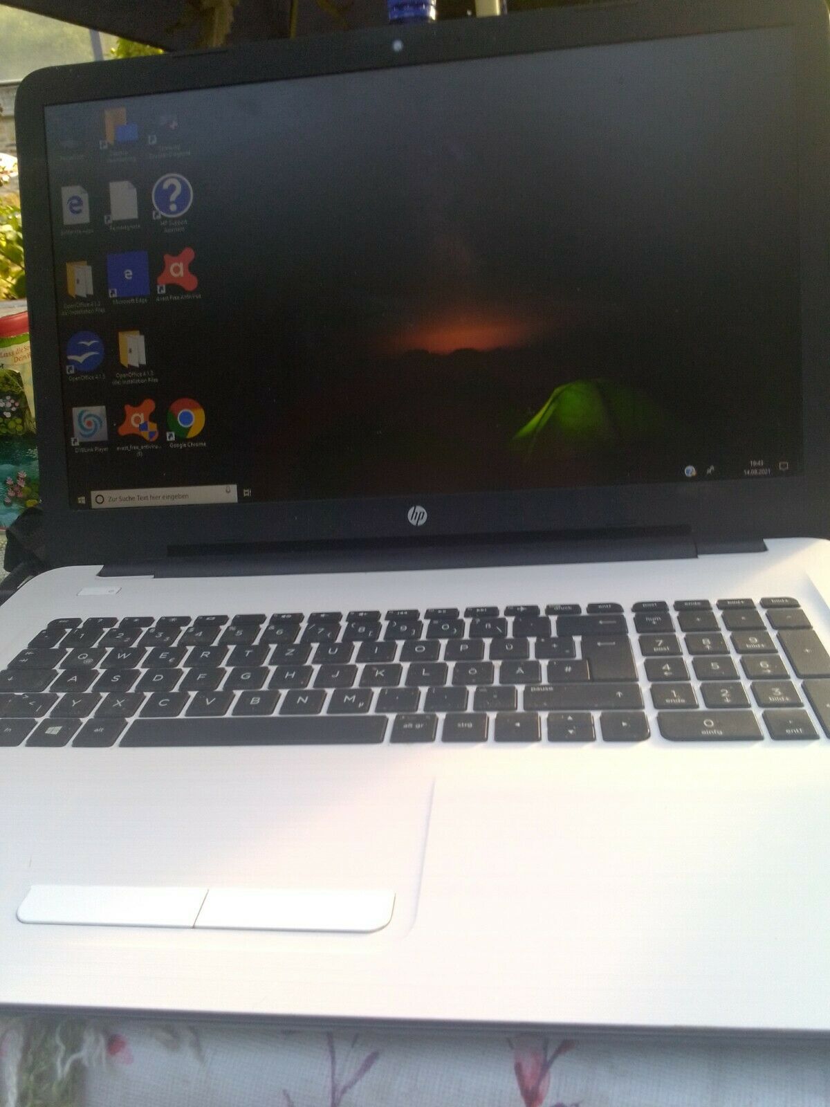 HP Laptop, Farbe weiß kaum gebraucht
