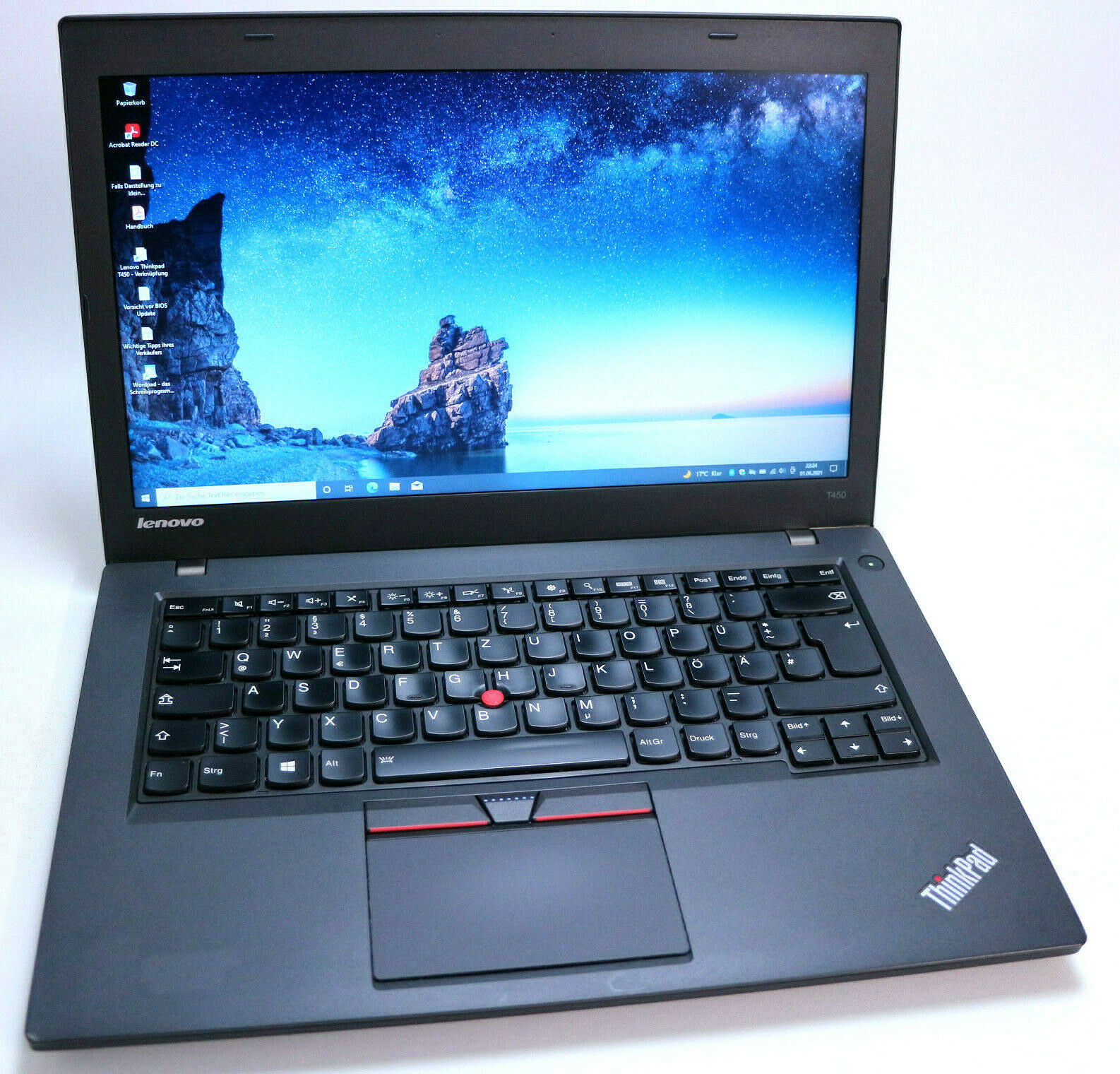 Lenovo Thinkpad T450 14 Zoll Win 10 Pro Intel Core i5-5300U  256 GB SSD 8 GB RAM