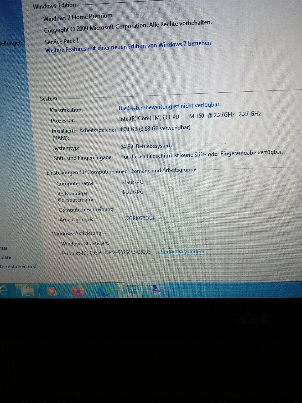 Acer 15 zoll laptop