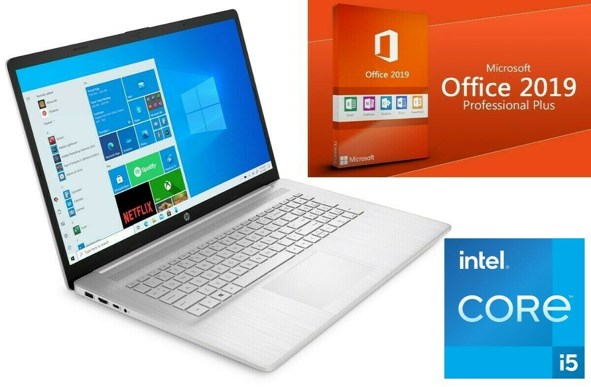 LAPTOP HP 17-CN – CORE i5 – BIS 32GB RAM SSD & HDD – 17.3″ FULL – OFFICE 2019